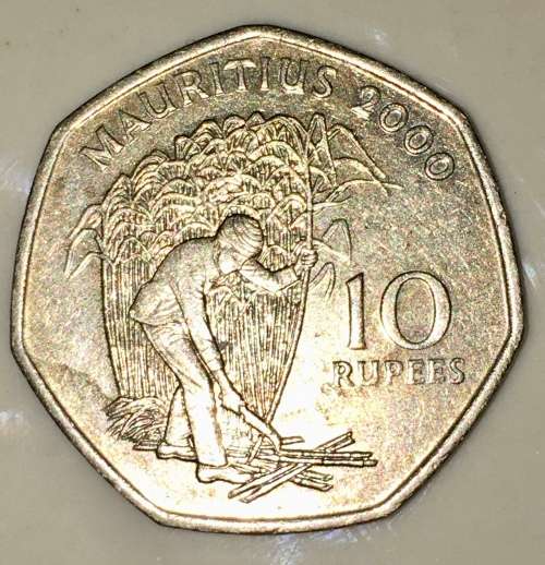 MAURITIUS 10 RUPEE  2000
