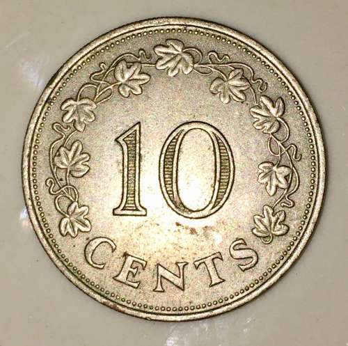 MALTA 10 CENT 1972