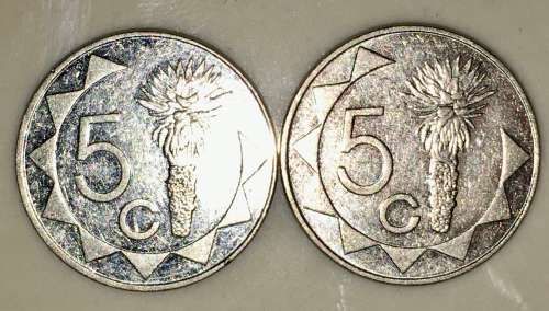 NAMIBIA 5 CENT 1993 ( BID PER COIN)