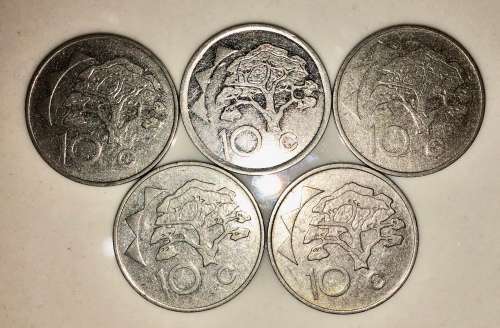 NAMIBIA 10 CENT 1993 ( BID PER COIN)