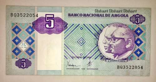 ANGOLA 5 KWANZAS  1999