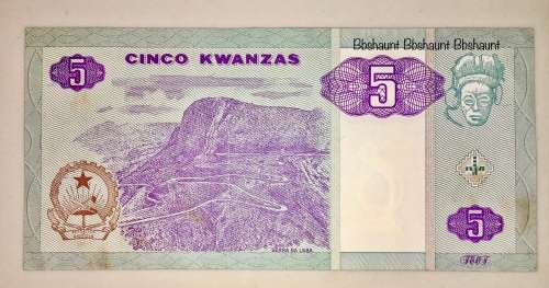 ANGOLA 5 KWANZAS  1999