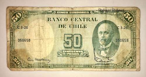 CHILE 50 PESOS 1960