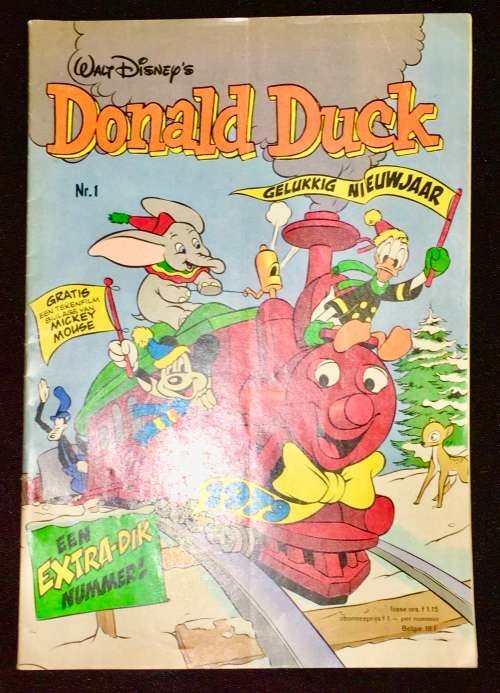 DONALD DUCK NO.1 !!! 1979  WITH MICKEY MOUSE CENTERFOLLED..(VF) (WALT DISNEY)DUTCH COMICS AMSTERDAM
