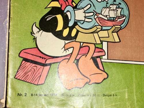DONALD DUCK X2,, NO.1 !!! &  NO.2 !!!,,,,1972 WITH CENTERFOLLED(WALT DISNEY)DUTCH COMICS AMSTERDAM