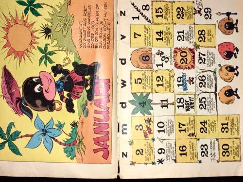 DONALD DUCK NO.1 !!! ,,,,1972 WITH CENTERFOLLED(WALT DISNEY)DUTCH COMICS AMSTERDAM
