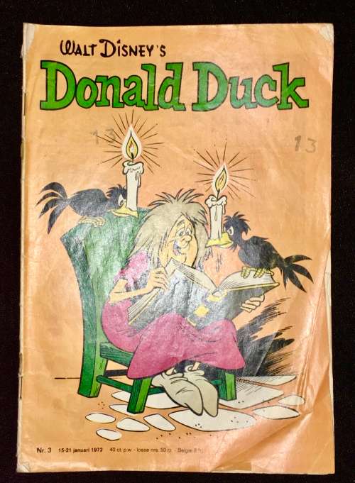 DONALD DUCK NO.3 !!! ,,,,1972 WITH CENTERFOLLED(WALT DISNEY)DUTCH COMICS AMSTERDAM