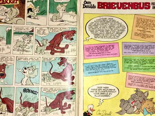 DONALD DUCK NO.3 !!! ,,,,1972 WITH CENTERFOLLED(WALT DISNEY)DUTCH COMICS AMSTERDAM