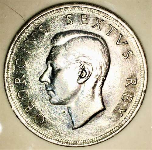 SOUTH AFRICA 5 SHILLINGS 1951 GOOD CONDITION SILVER