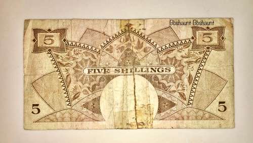 EAST AFRICA 5 SHILLINGS 1958-1963