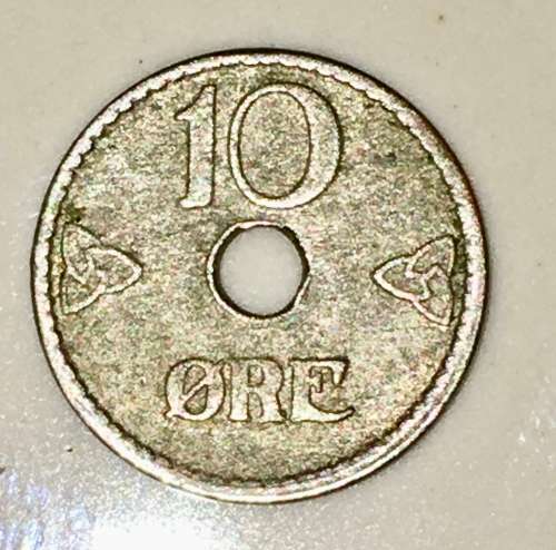NORWAY 10 ORE 1947