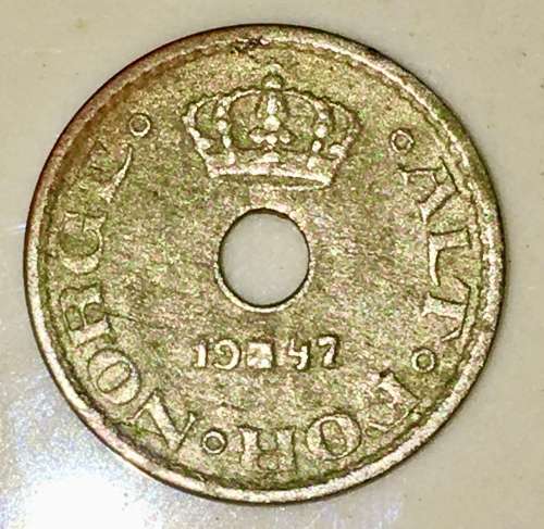 NORWAY 10 ORE 1947