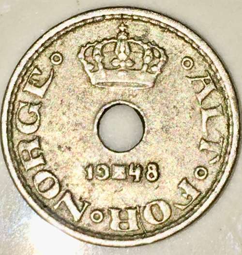 NORWAY 10 ORE 1948