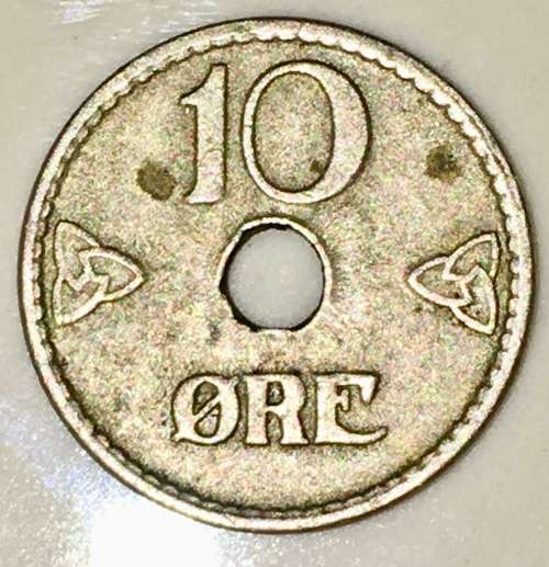 NORWAY 10 ORE 1948