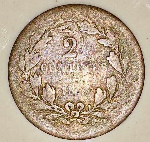 LUXEMBURG 2 CENTIMES 18??