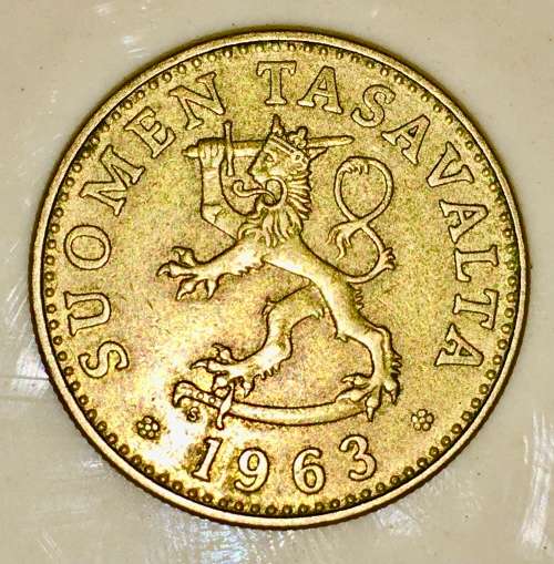 FINLAND 50 PENNIA 1963