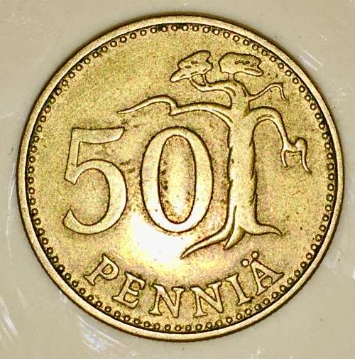 FINLAND 50 PENNIA 1963