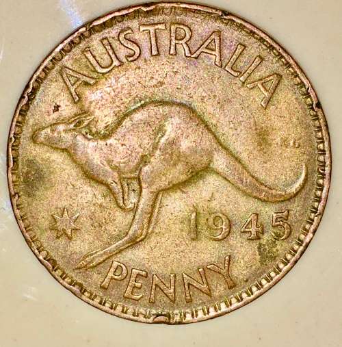 AUSTRALIA,,,1 PENNY 1945