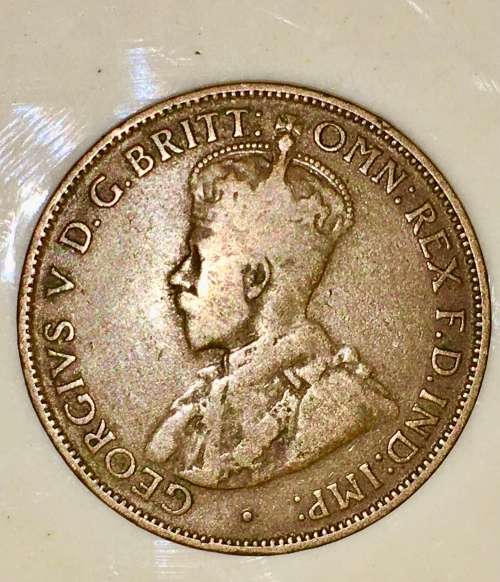 AUSTRALIA,,,1/2  PENNY 1914