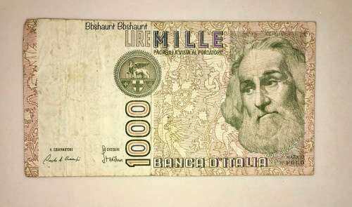 ITALY ,,,,1000  LIRE 1982 MARCO POLO
