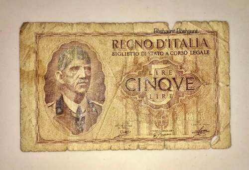 ITALY ,,,,5  LIRE