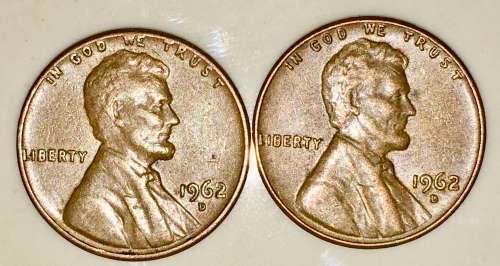 U.S.A X2,,,,,1 CENT (LINCOLN CENT) 1962 BOTH DENVER MINT(BID PER COIN)