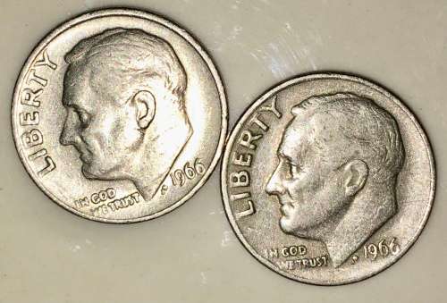 U.S.A ,,,, 1 DIME-10 CENT (ROOSEVELT)1966 (BID PER COIN)