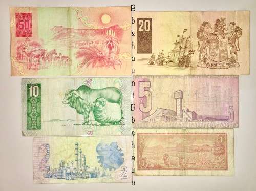 COMPLETE SET OF VARIOUS GOVERNORS & DECIMALS R50 TO R1 1970s to 1990s ( 1 BID TAKES ALL)