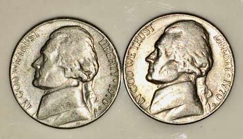 U.S.A,,,,,5 CENT (JEFFERSON NICKEL) 1970 (BID PER COIN)
