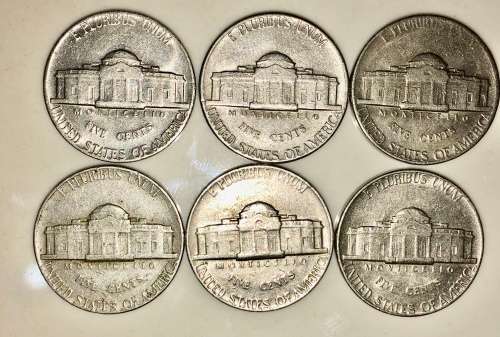 U.S.A,,,,,5 CENT (JEFFERSON NICKEL) 1974 (BID PER COIN)