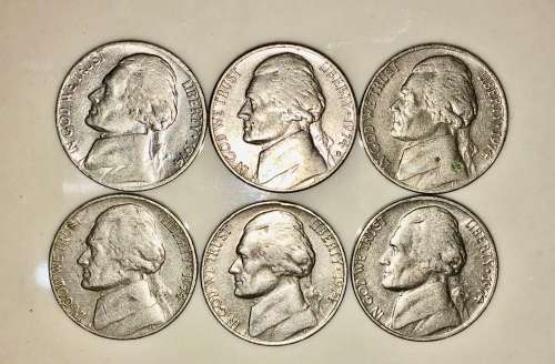 U.S.A,,,,,5 CENT (JEFFERSON NICKEL) 1974 (BID PER COIN)