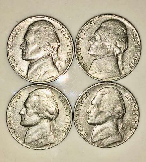 U.S.A,,,,,5 CENT (JEFFERSON NICKEL) 1975(BID PER COIN)