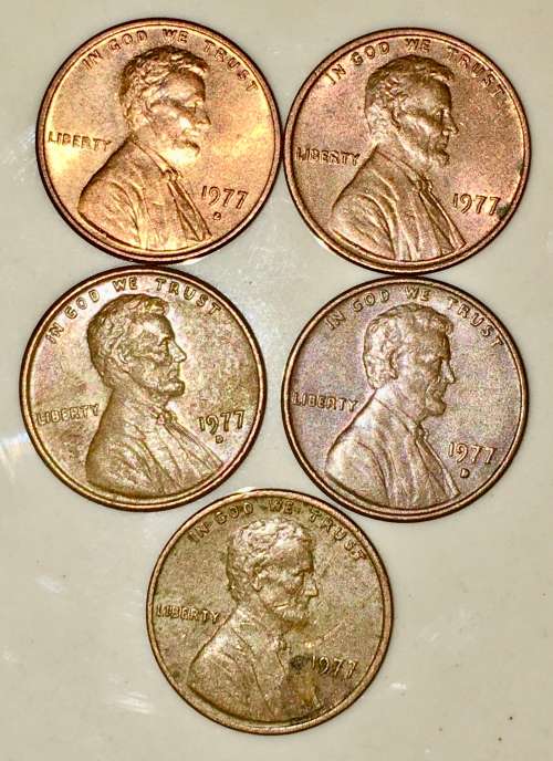 U.S.A,,,,,1 CENT (LINCOLN)1977(BID PER COIN)