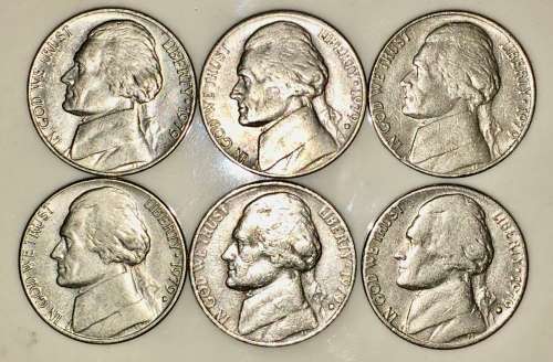 U.S.A,,,,,5 CENT (JEFFERSON NICKEL) 1979(BID PER COIN)