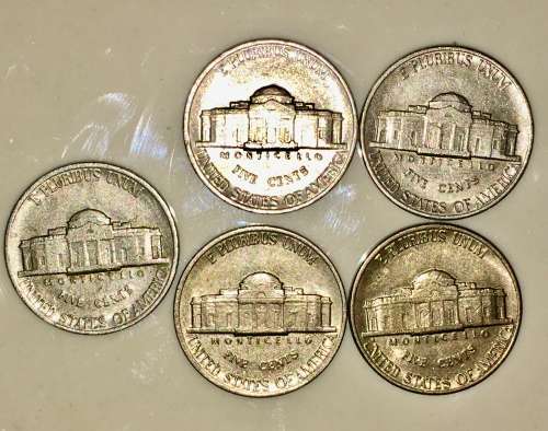 U.S.A,,,,,5 CENT (JEFFERSON NICKEL) 1988(BID PER COIN)