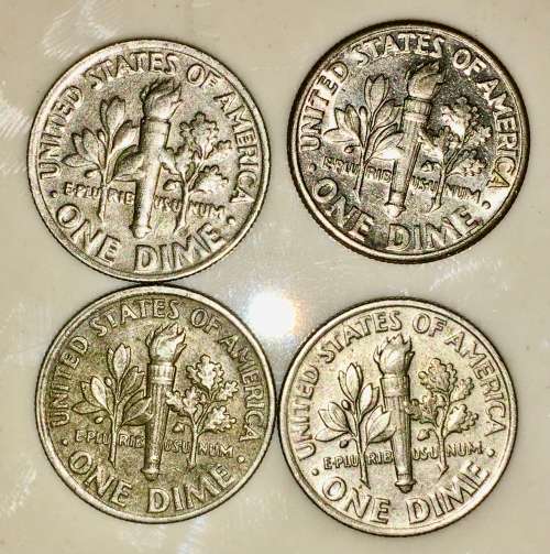U.S.A,,,,,10 CENT(ROOSEVELT DIME ) 1989(BID PER COIN)