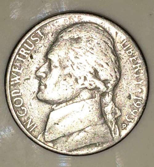 U.S.A  5 CENT (JEFFERSON NICKEL) 1993