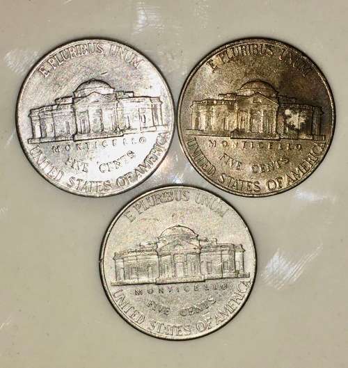 U.S.A 5 CENT (JEFFERSON NICKEL) 1999(BID PER COIN)