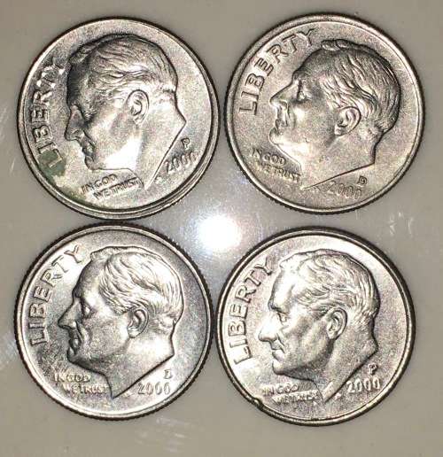 U.S.A 10 CENT (ROOSEVELT DIME) 2000(BID PER COIN )