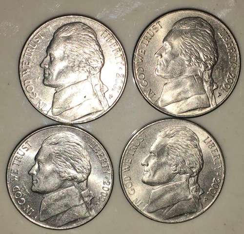 U.S.A 5 CENT (JEFFERSON NICKEL) 2001(BID PER COIN)
