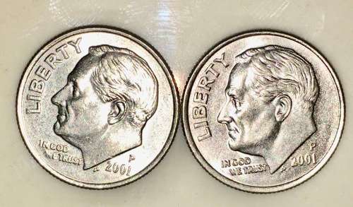 U.S.A 10 CENT (ROOSEVELT DIME) 2001(BID PER COIN )