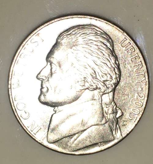 U.S.A 5 CENT (JEFFERSON NICKEL) 2003(BID PER COIN)