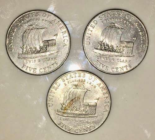 U.S.A 5 CENT (LEWIS & CLARK) 2004(BID PER COIN)