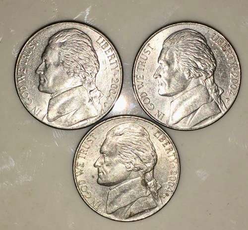 U.S.A 5 CENT (LEWIS & CLARK) 2004(BID PER COIN)