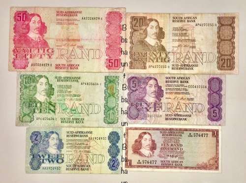 COMPLETE SET OF C.L,STALS & DECIMALS 1990  R50 TO R1[T.W DE JONG 1973 SPRINGBUCK ] [1 BID TAKES ALL]