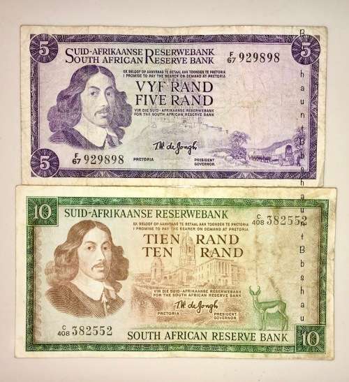 TW DE JONG SET R10...1975,,3RD ISSUE & R5 1967 FIRST ISSUE