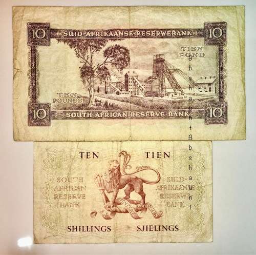 SET OF MH DE KOCK 10 POUND  & 10 SHILLINGS 1957(1 BID TAKES ALL)