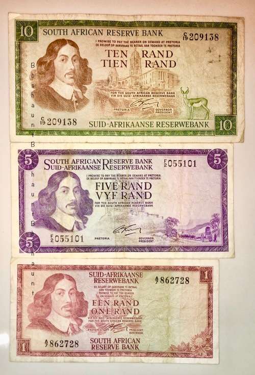 COMPLET SET OF G.RISSIK R10 , R5 & R1 1966 SECOND ISSUE ( 1 BID TAKES ALL)