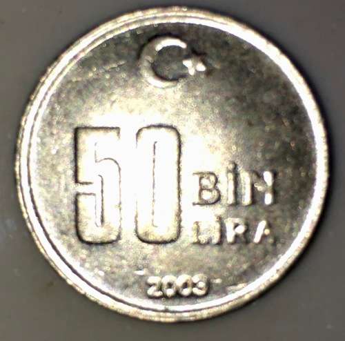 TURKEY 50 BIN LIRA 2003