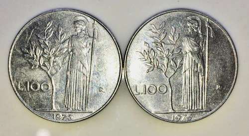 ITALY ,,,,100  LIRE 1975( BID PER COIN)